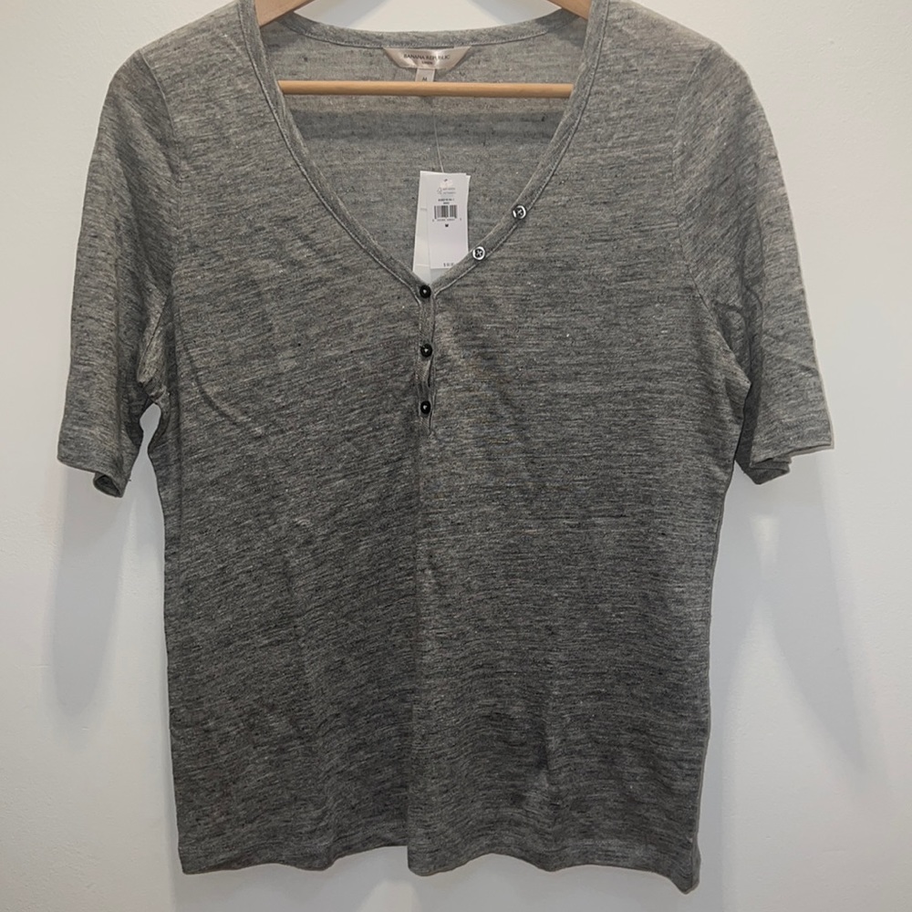 Banana Republic Linen Henley
